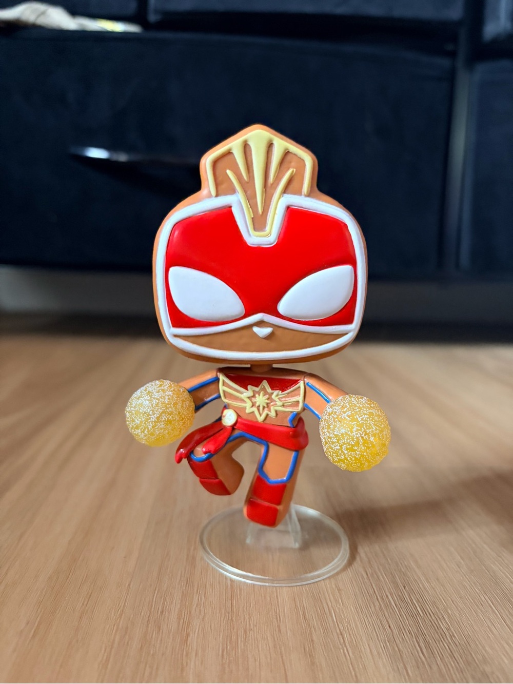 Captain Marvel gingerbread cookie Funko Pop!